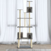 Vidaxl Cat Meubles avec Sisal Scratch Posts 188 cm Gris clair