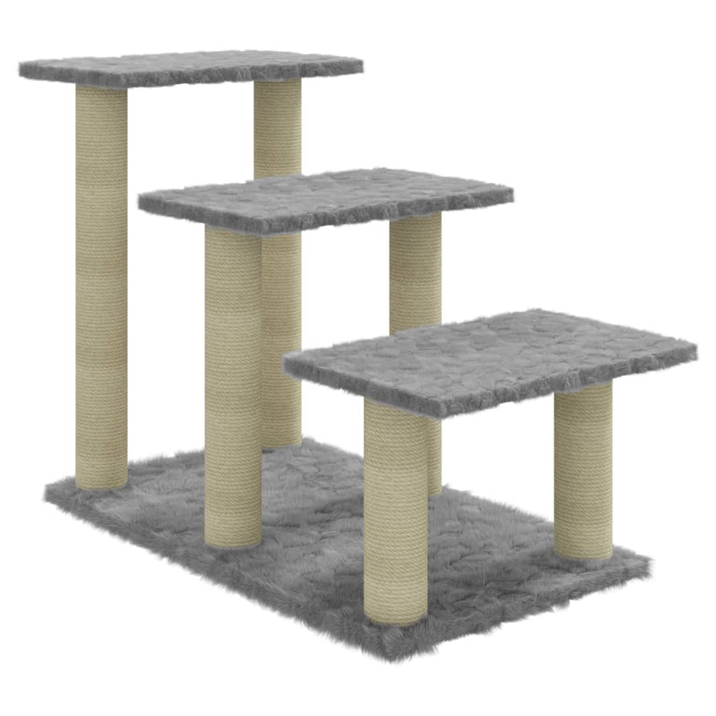Vidaxl Cat Meubles avec Sisal Scratch Posts 50,5 cm Gris clair
