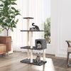 Vidaxl Cat Furniture avec Sisal Scratch Posts 119 cm Gris foncé