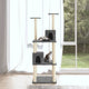 Vidaxl Cat Meubles avec Sisal Scratch Posts 141 cm Gris foncé