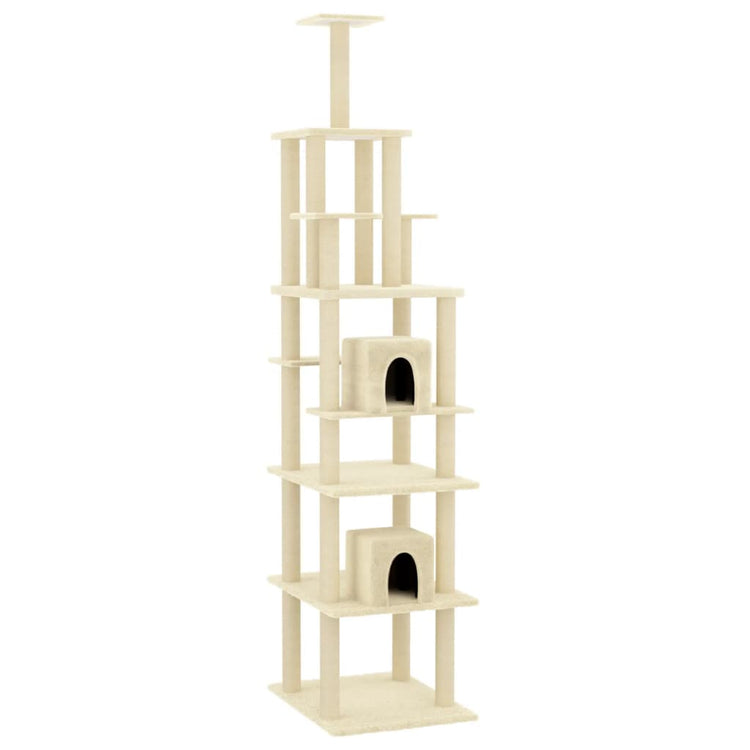 Vidaxl Cat Furniture avec Sisal Scratch Posts 216 cm Crème -Colored
