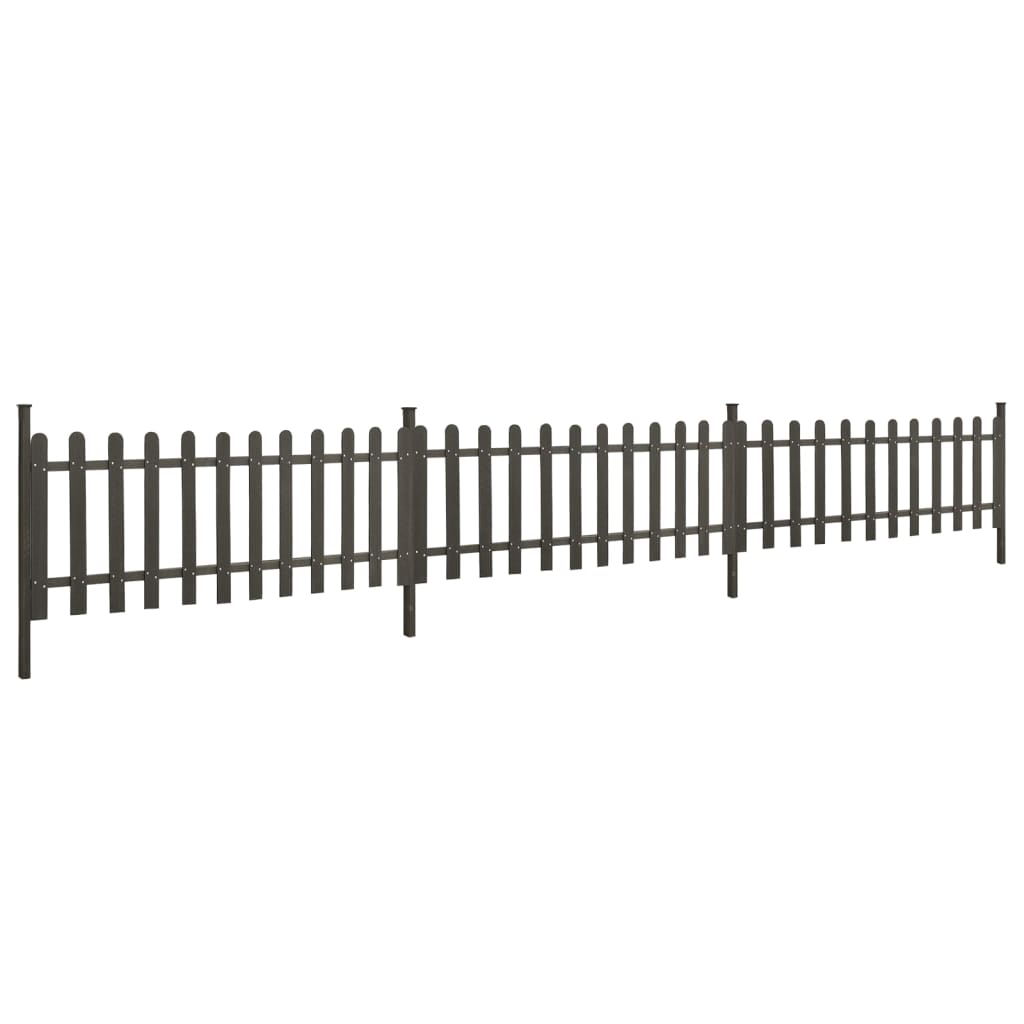 Vidaxxl clôture avec poteaux 3 pcs 614x80 cm hkc