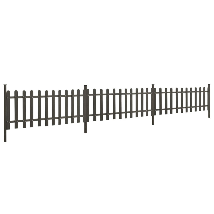 Vidaxxl clôture avec poteaux 3 pcs 614x80 cm hkc