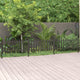 Vidaxxl clôture avec poteaux 3 pcs 614x80 cm hkc
