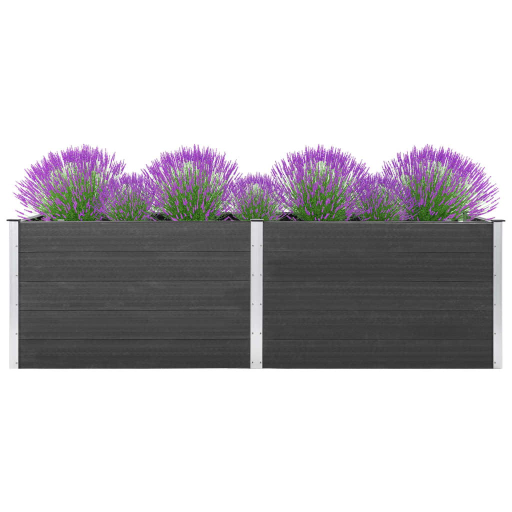 Vidaxl Planter surélevé 200x50x91 cm HKC Gray