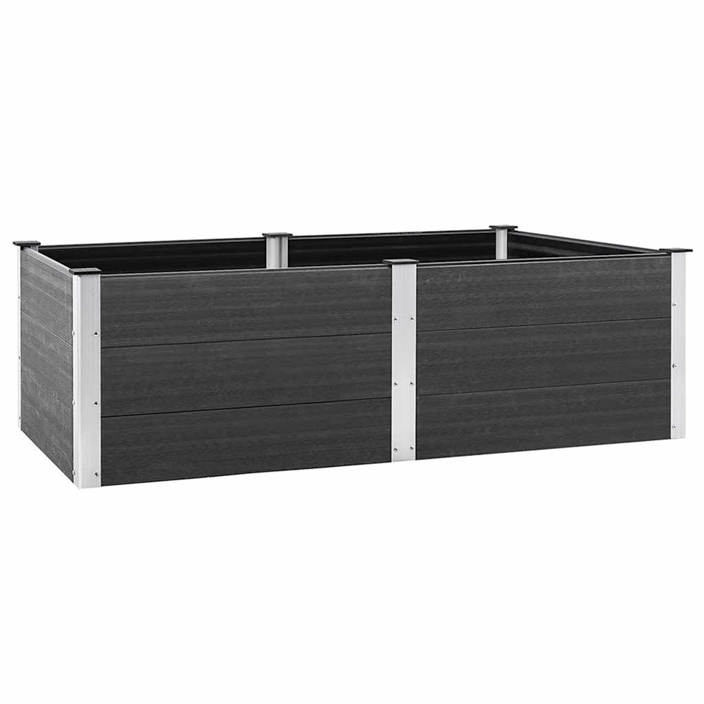 Vidaxl Planter surélevé 200x100x54 cm HKC Gray