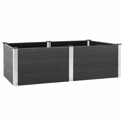Vidaxl Planter surélevé 200x100x54 cm HKC Gray
