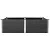 Vidaxl Planter surélevé 200x100x54 cm HKC Gray