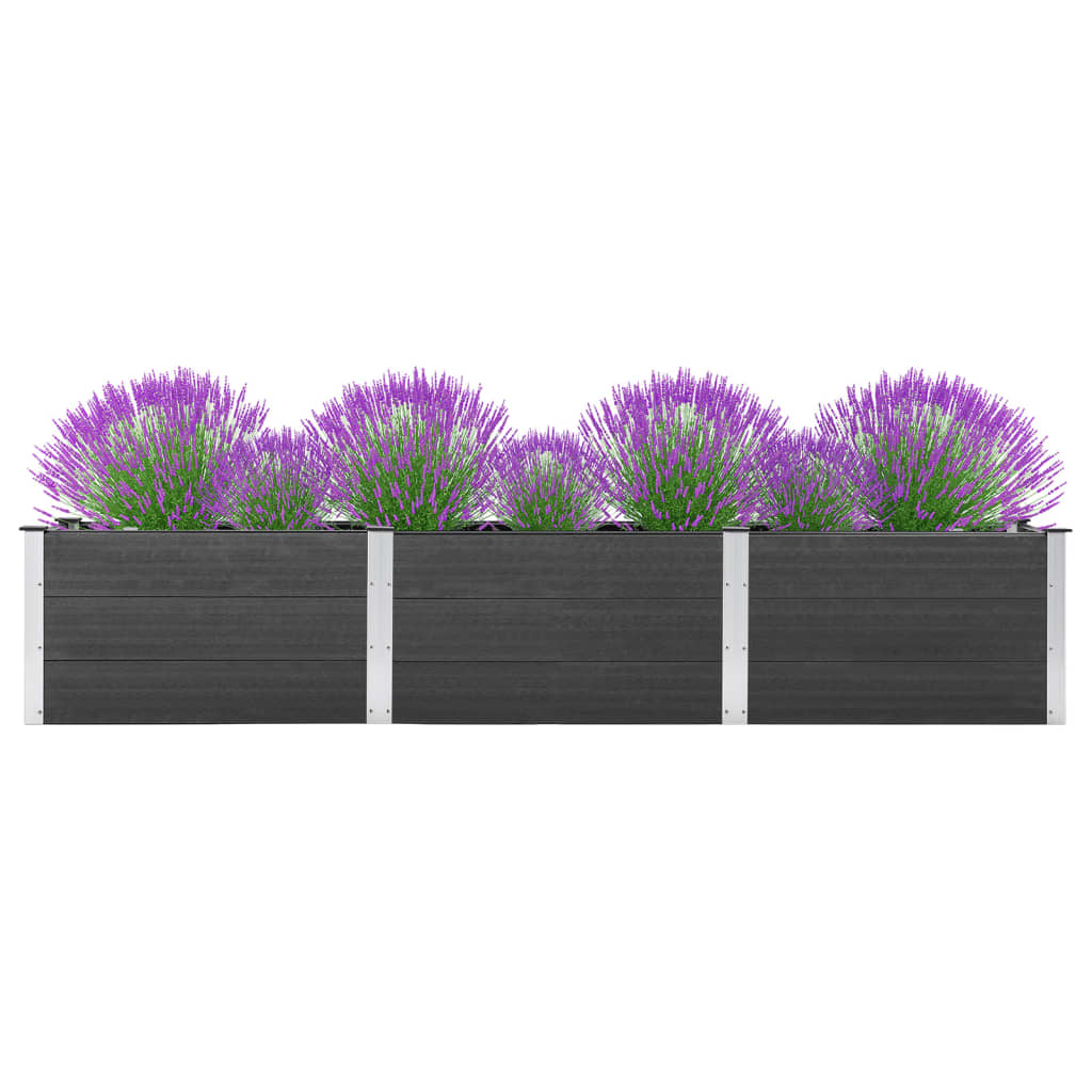 Vidaxl Planter surélevé 300x50x54 cm HKC Gray