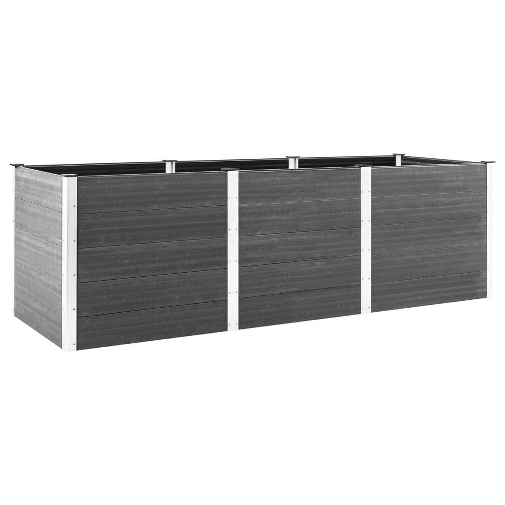 Vidaxl Planter surélevé 300x50x91 cm HKC Gray