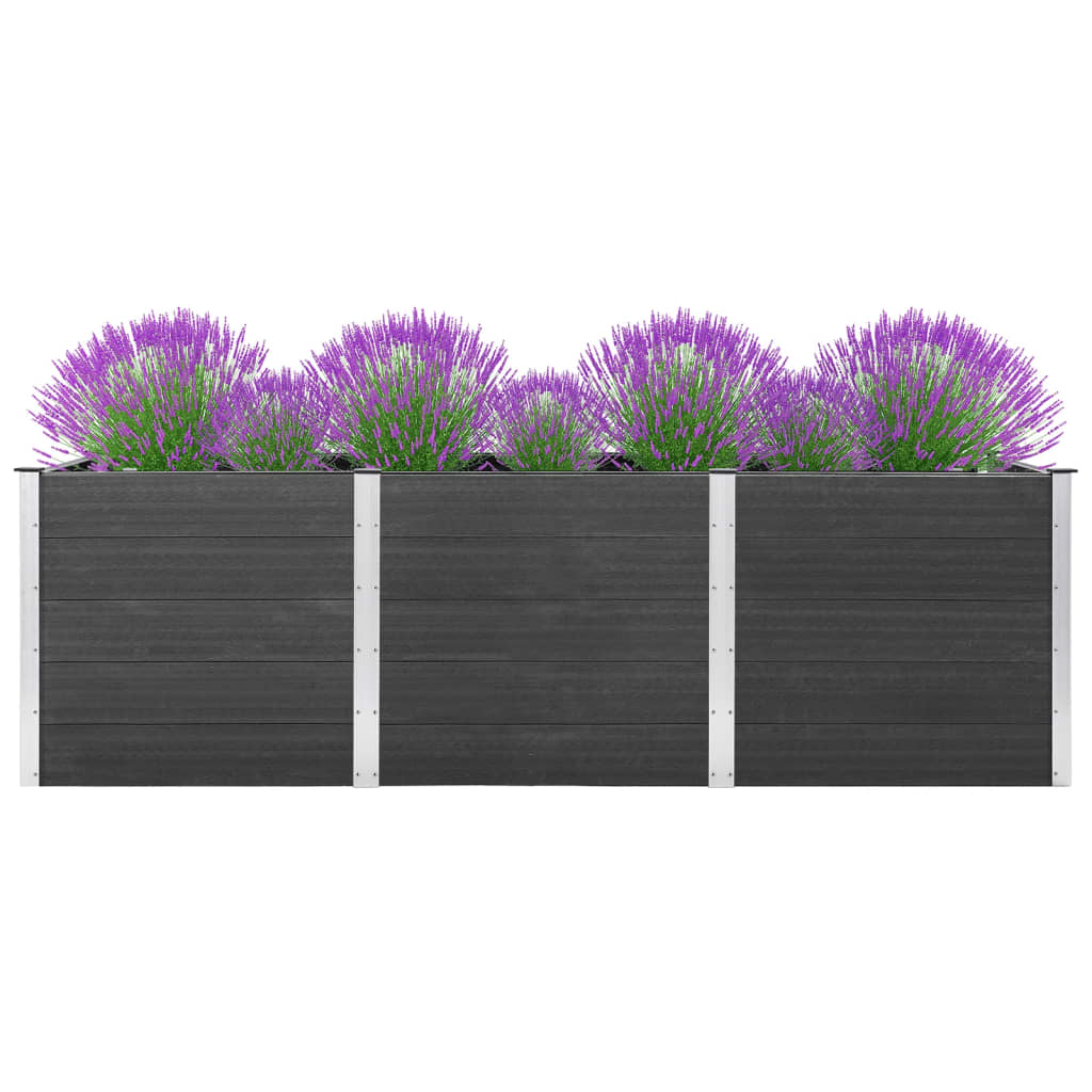 Vidaxl Planter surélevé 300x50x91 cm HKC Gray