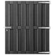 Vidaxl poort 100x112 cm hkc gris