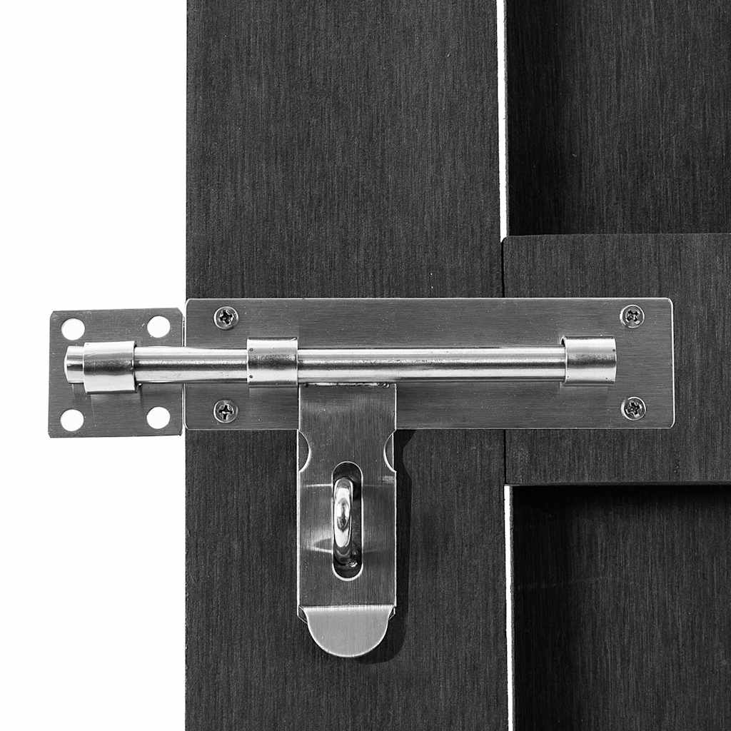 Vidaxl poort 100x112 cm hkc gris