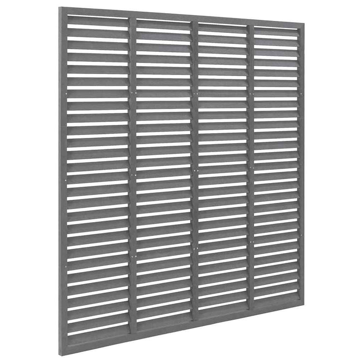 Vidaxl Lamellenhek 180x180 cm hkc gris