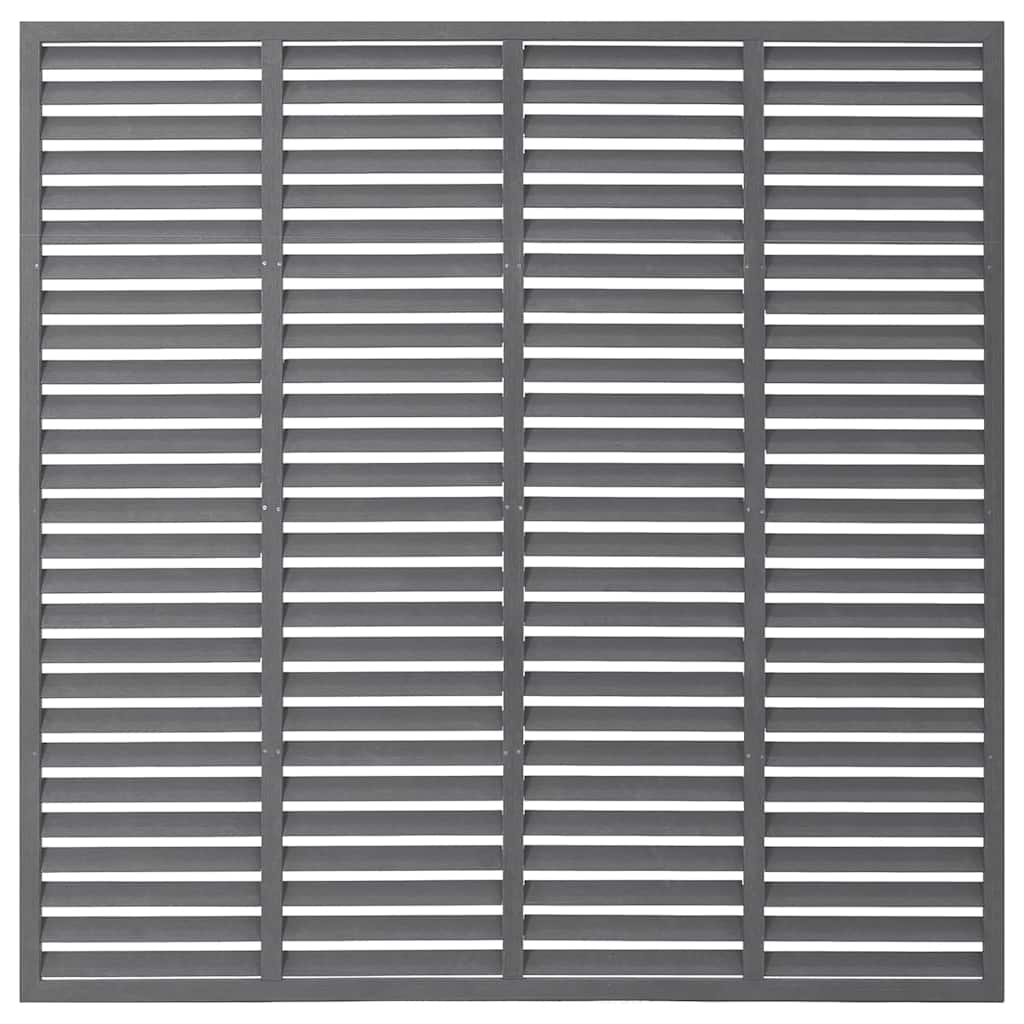 Vidaxl Lamellenhek 180x180 cm hkc gris