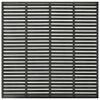 Vidaxl lamellenhek 180x180 cm hkc gris foncé