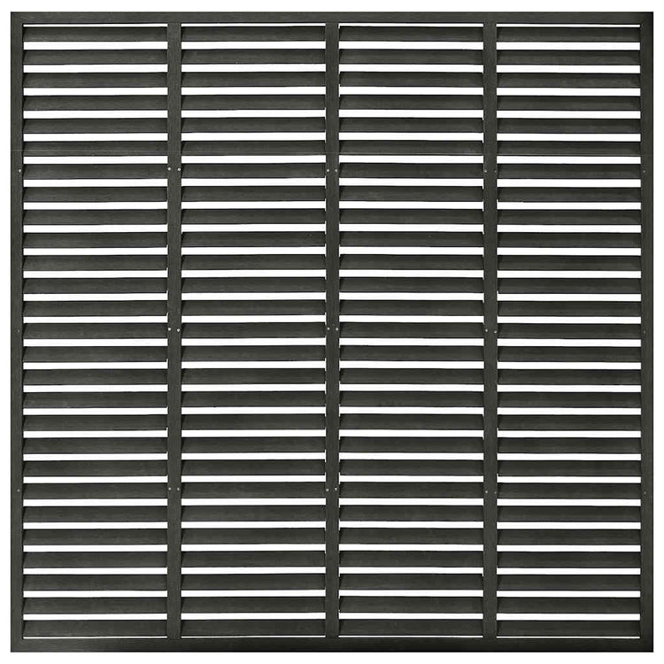 Vidaxl lamellenhek 180x180 cm hkc gris foncé