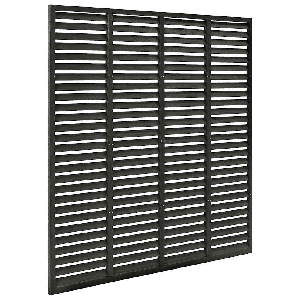 Vidaxl lamellenhek 180x180 cm hkc gris foncé