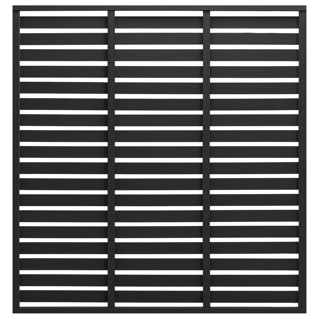 Panneau de clôture Vidaxl 180x180 cm HKC Black