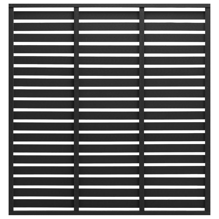 Panneau de clôture Vidaxl 180x180 cm HKC Black