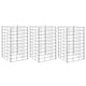 Vidaxl Gabion Planters 3 ST RÉPÉSENTATION 30X30X50 CM FER