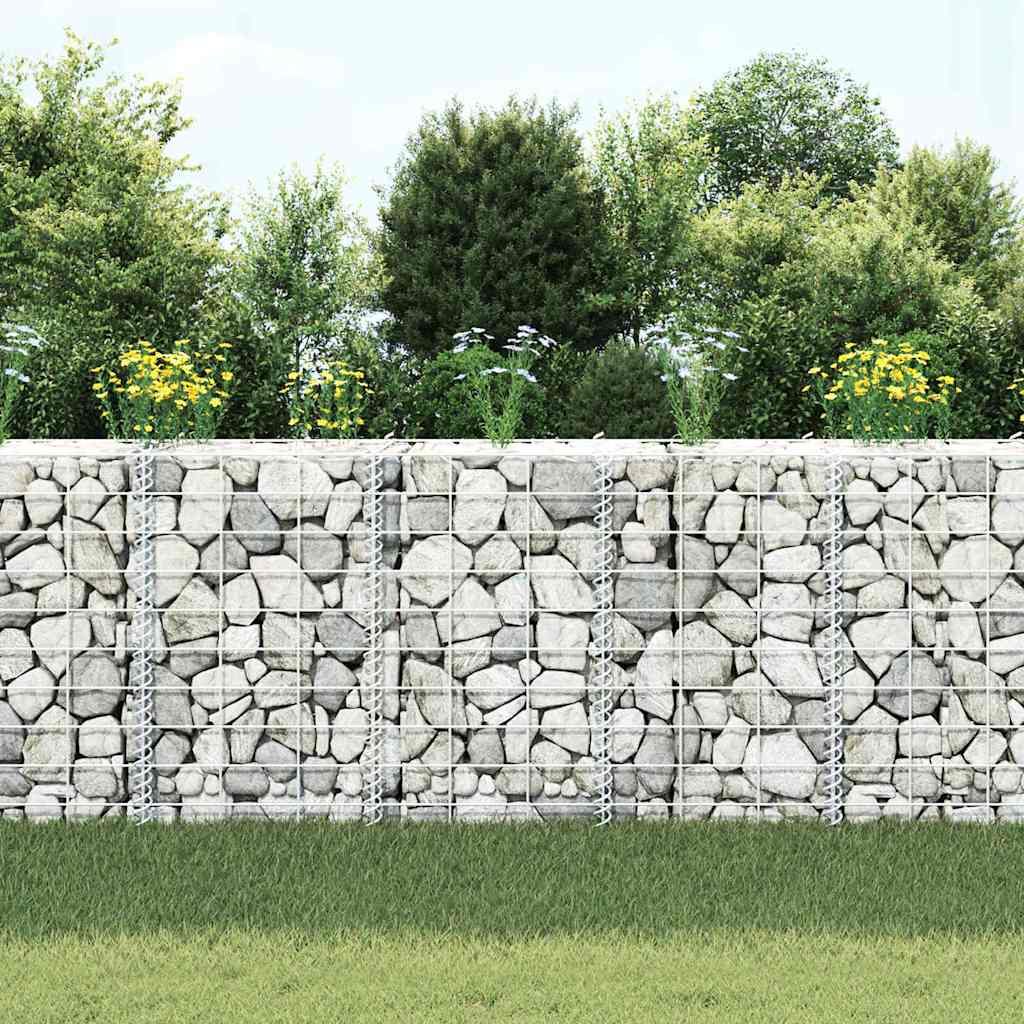 Vidaxl Gabion Planters 3 ST RÉPÉSENTATION 30X30X50 CM FER