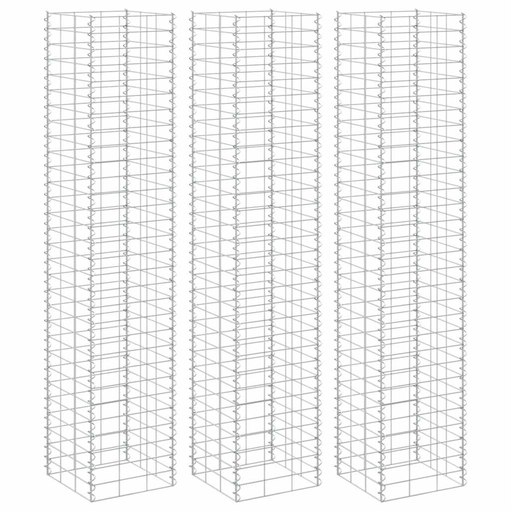 Vidaxl schanskorf jarders 3 stated 30x30x150 cm fer