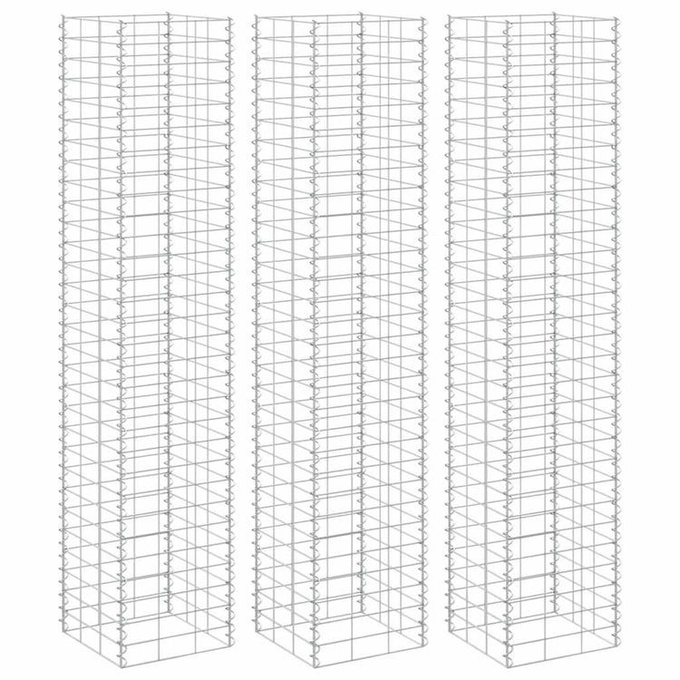 Vidaxl schanskorf jarders 3 stated 30x30x150 cm fer