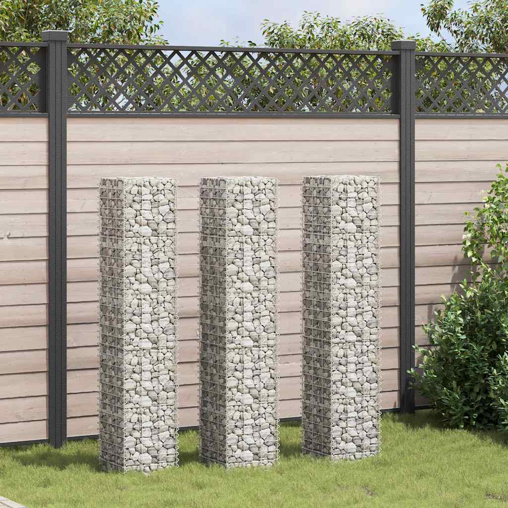 Vidaxl schanskorf jarders 3 stated 30x30x150 cm fer