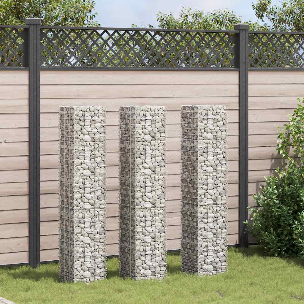 Vidaxl schanskorf jarders 3 stated 30x30x150 cm fer