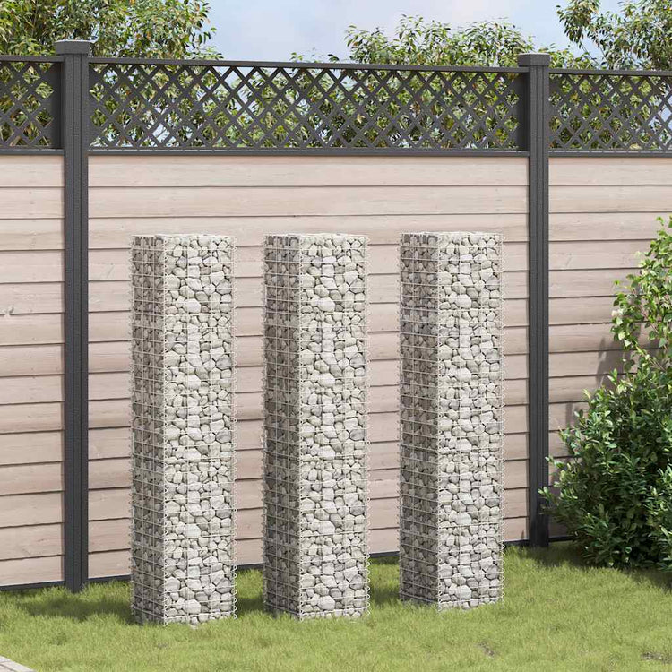 Vidaxl schanskorf jarders 3 stated 30x30x150 cm fer