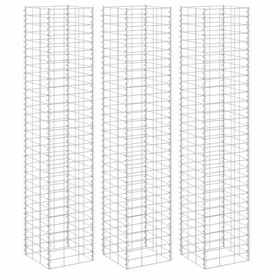 Vidaxl schanskorf jarders 3 stated 30x30x150 cm fer