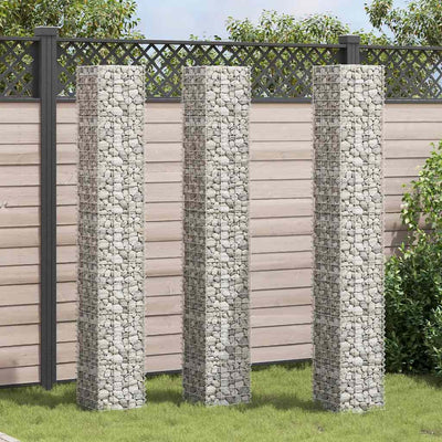 Vidaxl schanskorf jardinières 3 STÉE STÉRÉE 30x30x200 cm fer