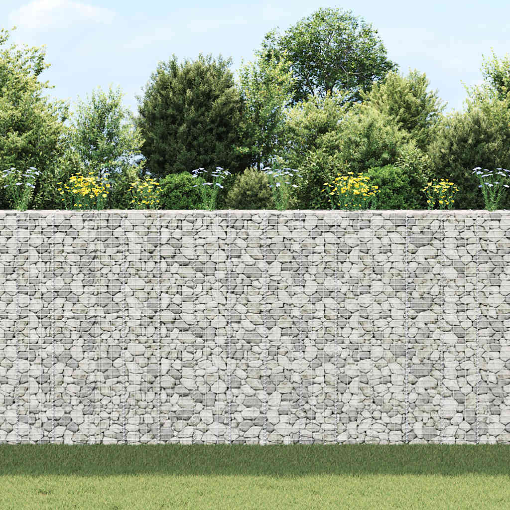 Vidaxl schanskorf jardinières 3 STÉE STÉRÉE 30x30x200 cm fer