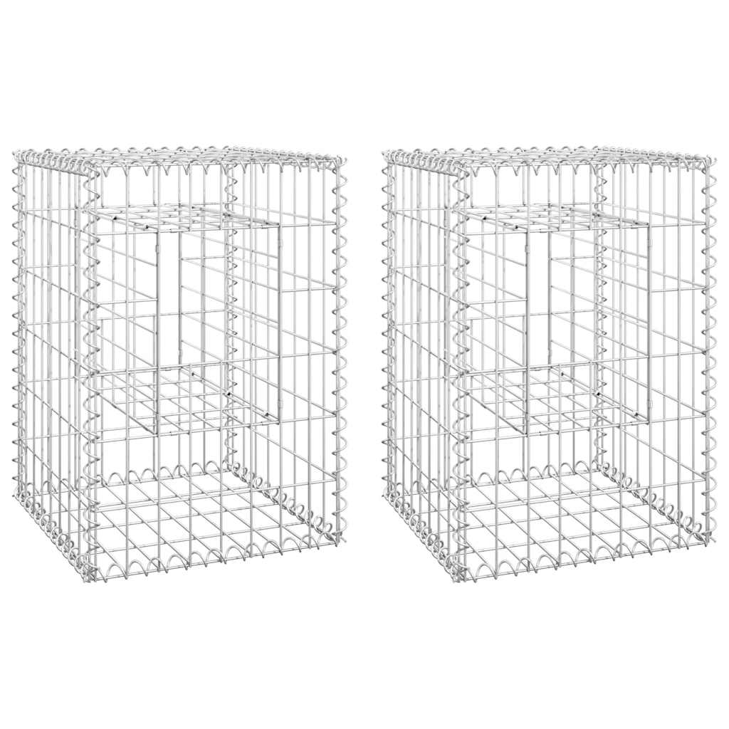 Vidaxl Schans Panet des poteaux 2 PCS 40x40x60 cm fer