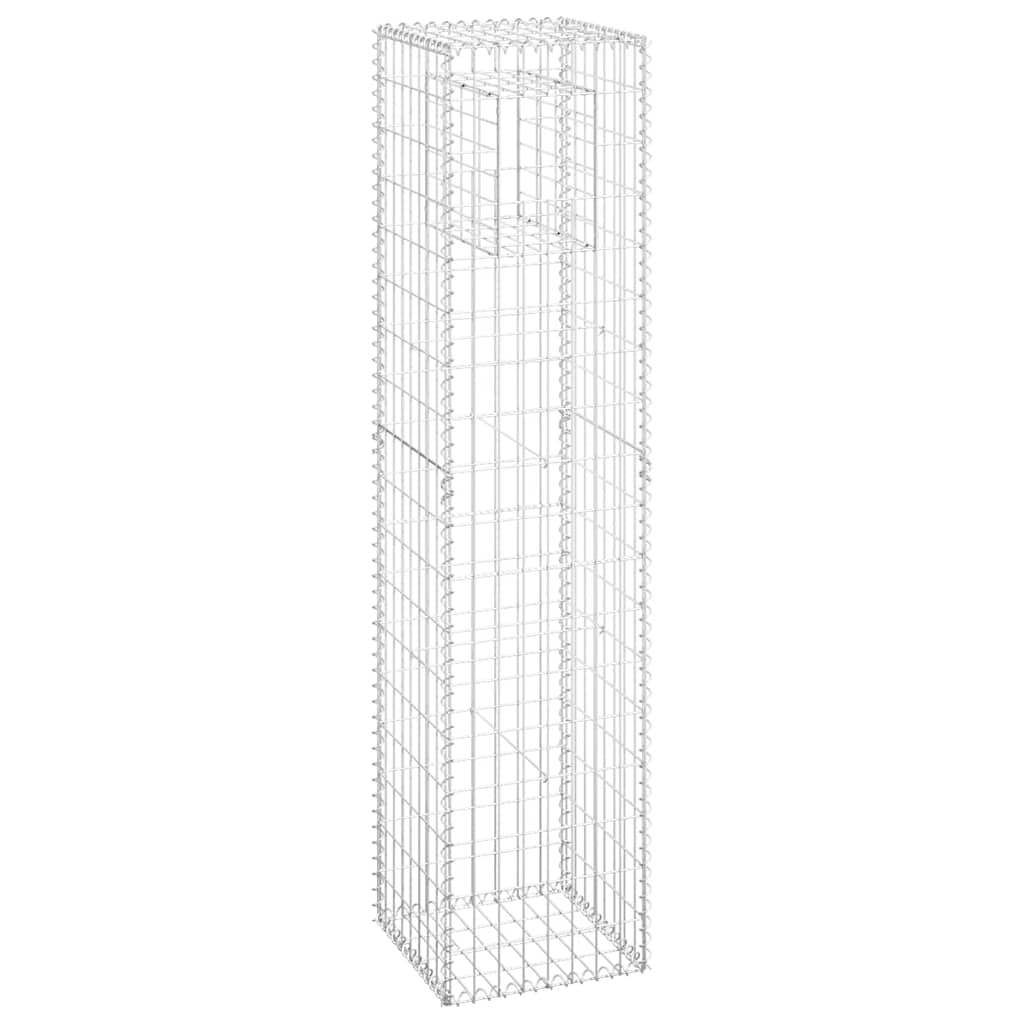 Vidaxx poteaux de gabion 2 pcs 40x40x180 cm fer