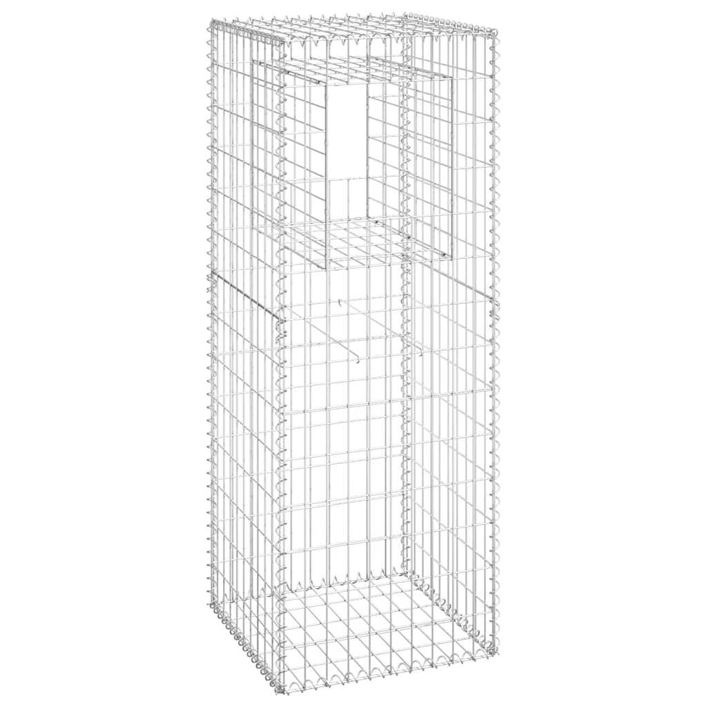 Vidaxl Schanskorf Publies 2 PCS 50x50x140 cm fer