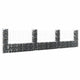 Vidaxl Schanskorf en forme de U avec 4 poteaux 380x20x100 cm fer