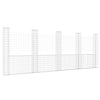 Vidaxl schanskorf en U avec 5 poteaux 500x20x200 cm fer