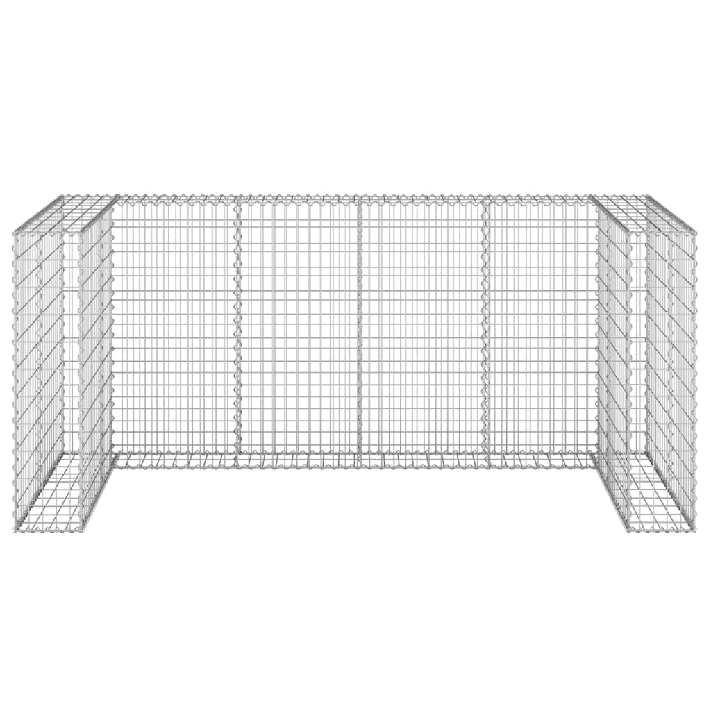 Vidaxl schanskorf pour les conteneurs 254x100x110 cm en acier galvanisé