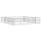 Vidaxl Gabion Planter surélevé 100x100x20 cm en acier galvanisé