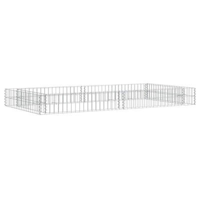 Vidaxl Gabion Planter surélevé 200x100x20 cm en acier galvanisé