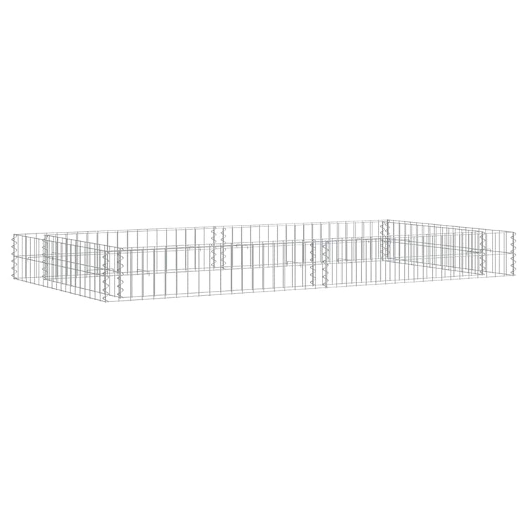 Vidaxl Gabion Planter surélevé 200x100x20 cm en acier galvanisé