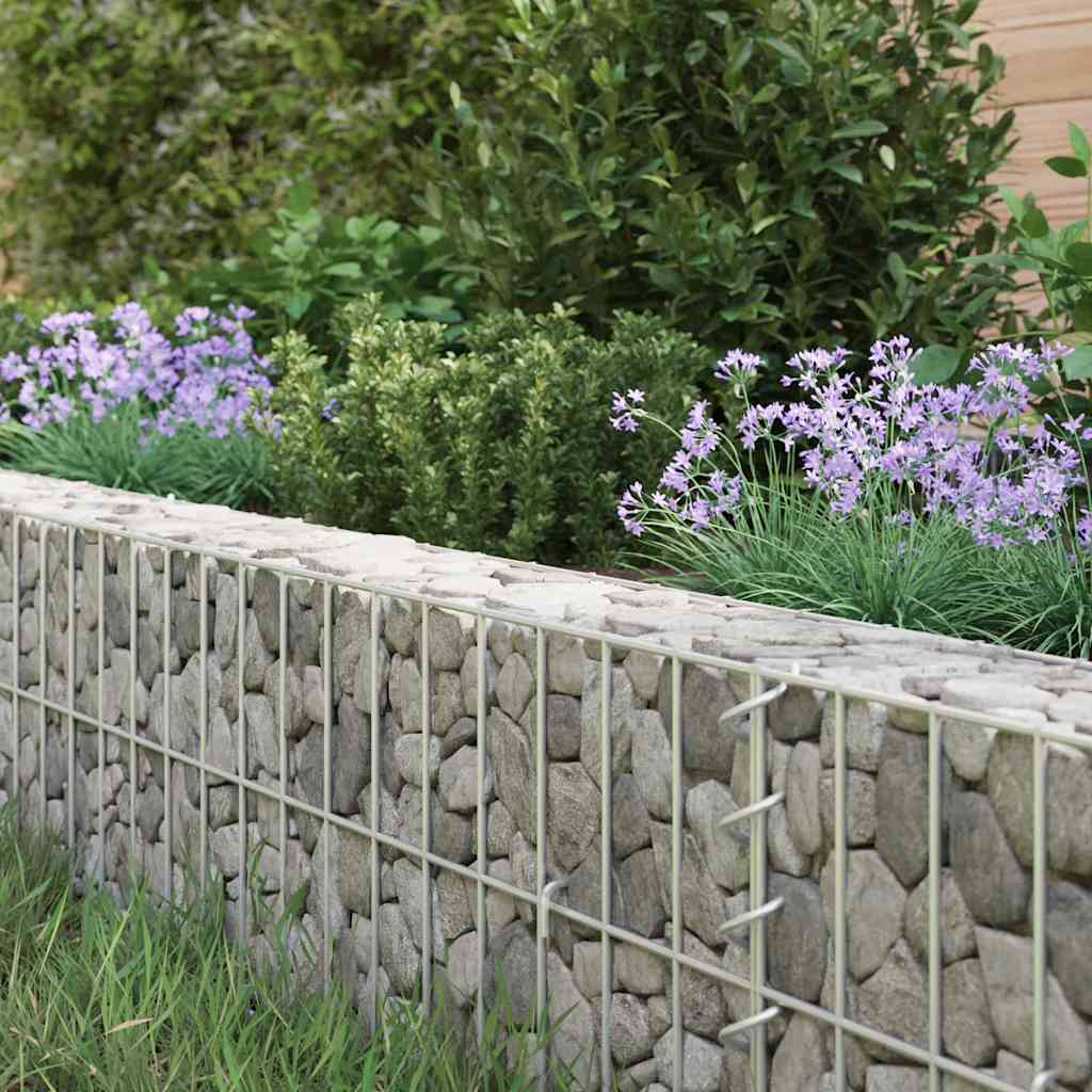 Vidaxl Gabion Planter surélevé 200x100x20 cm en acier galvanisé