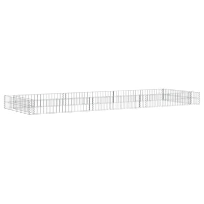 Vidaxl Gabion Planter insenté 300x100x20 cm en acier galvanisé