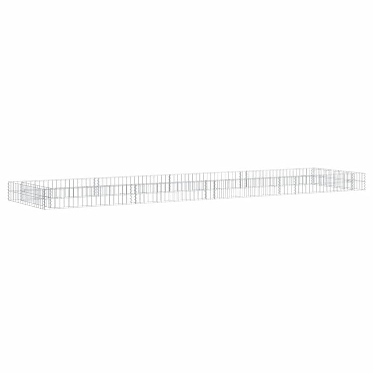 Vidaxl Gabion Planter insensible 400x100x20 cm en acier galvanisé