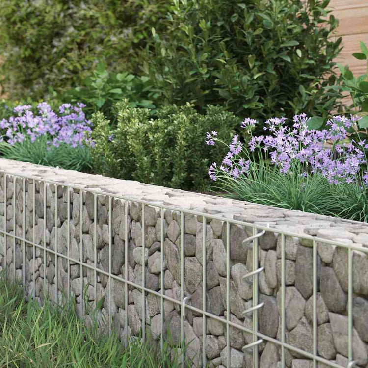 Vidaxl Gabion Planter insensible 400x100x20 cm en acier galvanisé