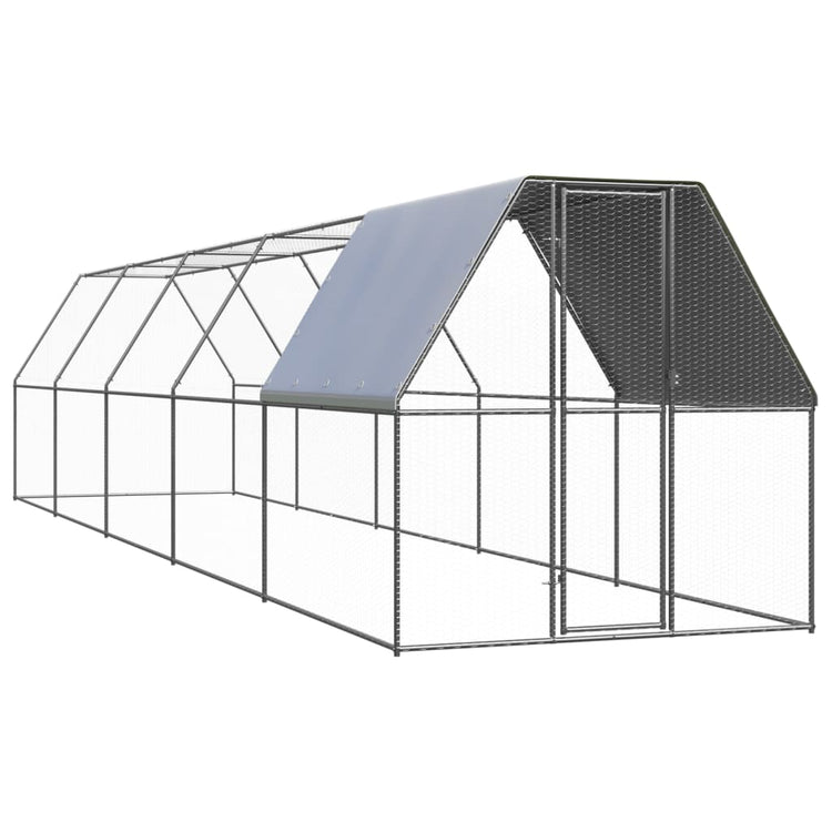 Vidaxl Chicken Coop 2x10x2 M