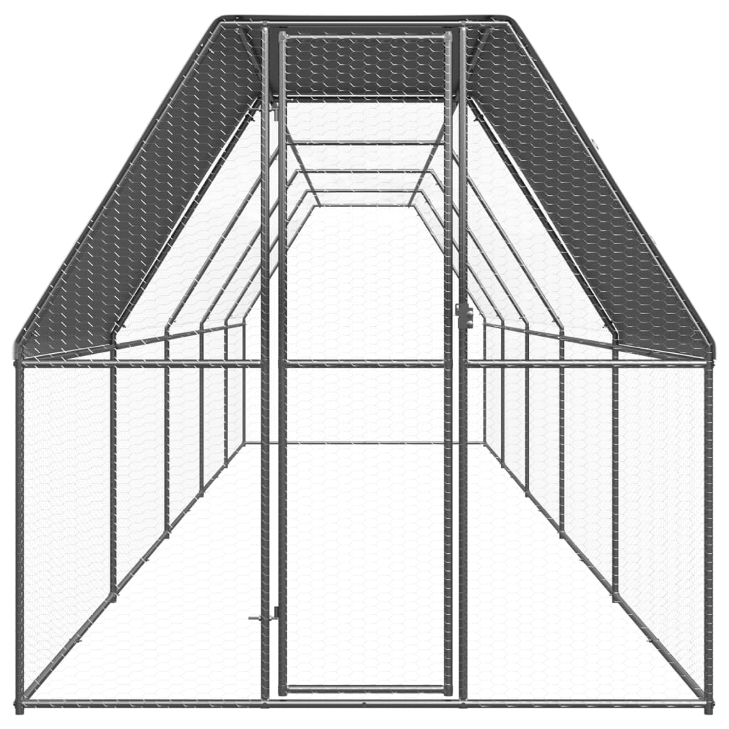 Vidaxl Chicken Coop 2x10x2 M