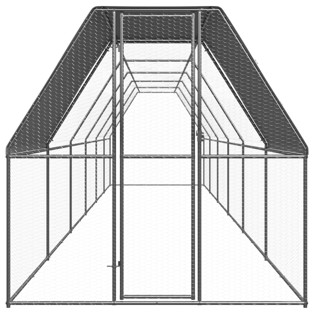 Vidaxl Chicken Coop 2x12x2 M